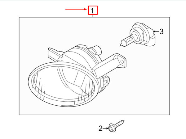 7P6941699F - NEW VW TOUAREG 7P FRONT LEFT FOG LIGHT 7P6941699F ORIGINAL