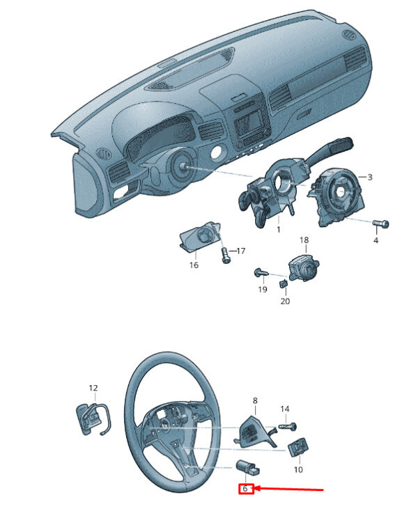 7P6959111A - New VW TOUAREG 7P MK2 Steer. Wheel Vibrat. Motor 7P6959111A