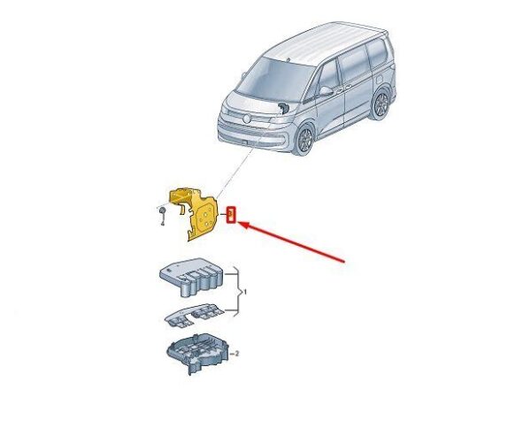 7T0915343A - VW MULTIVAN T7 ST FUSE BASE HOLDER 7T0915343A NEW GENUINE