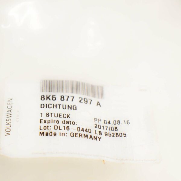 8K5877297A - NEW VOLKSWAGEN JETTA A6 5C6 SUNROOF SEAL 8K5877297A ORIGINAL