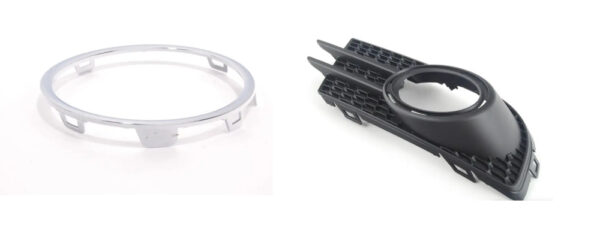 KIT5N0853666H9B9 - New Genuine VOLKSWAGEN TIGUAN Set Of Front Bumper Right Grill With Trim OEM
