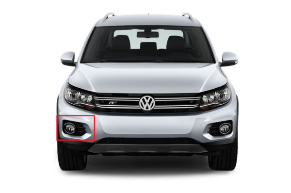 KIT5N0853666H9B9 - New Genuine VOLKSWAGEN TIGUAN Set Of Front Bumper Right Grill With Trim OEM