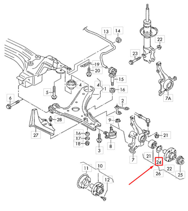N90115201 - NEW VOLKSWAGEN FRONT WHEEL BEARING FUSE RING N90115201 ORIGINAL