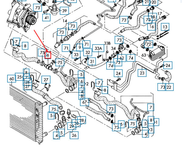 N90692901 - Volkswagen CC Coolant T-Connector N90692901 NEW