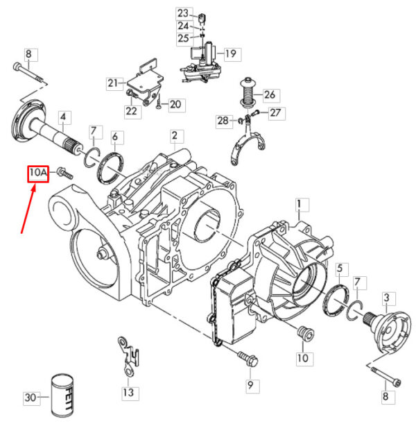 N91082701 - NEW VOLKSWAGEN ARTEON 3H7 REAR AXLE HOUSE OLA DRAIN SCREW N91082701 ORIGINAL
