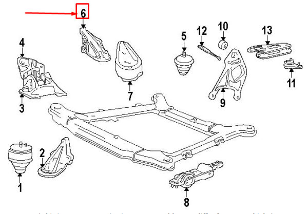 1397889 - Volvo C70 MK1 rear engine mount 1397889 NEW ORIGINAL