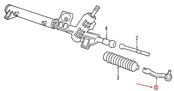 274192 - Volvo S60 MK1 tie rod head right outside 274192 NEW ORIGINAL
