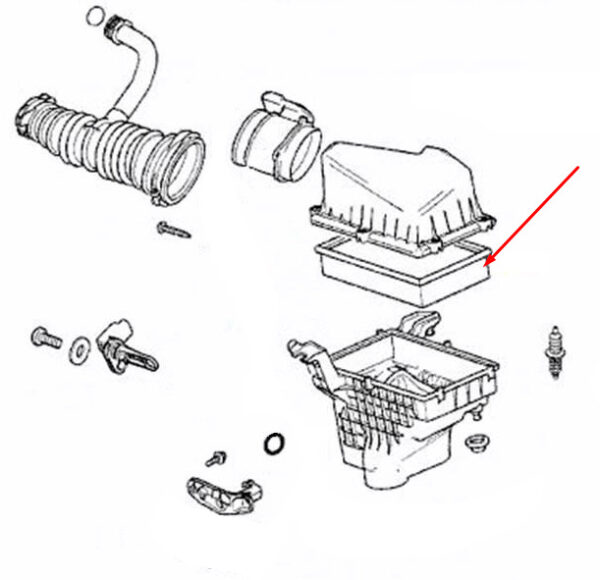 30639701 - VOLVO S40 MK1 AIR FILTER 30639701 NEW GENUINE