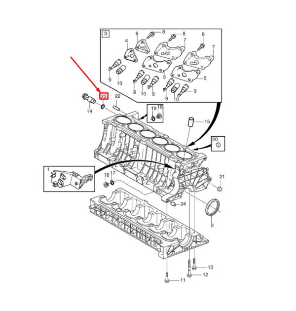 30640763 - Volvo V70 MK2 Cylinder Block Gasket 30640763 NEW REAL