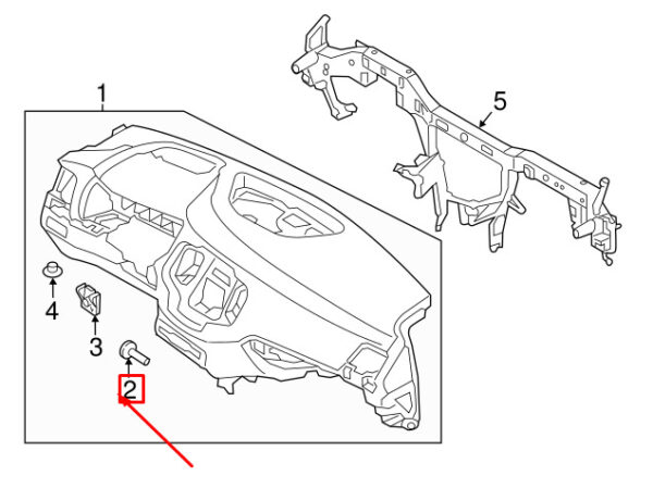 30640847 - VOLVO XC70 MK2 INSTRUMENT PANEL BOLT 30640847 NEW GENUINE