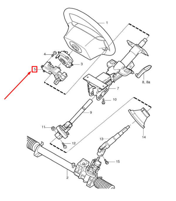 30658677 - VOLVO XC90 MK1 STEERING COLUMN LEVER HUB 30658677 NEW GENUINE