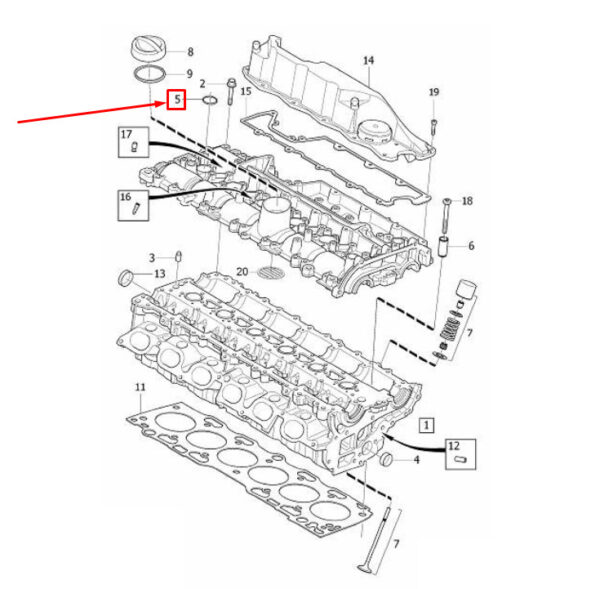 30677907 - Volvo XC90 MK1 Spark Plug Sealing Ring 30677907 NEW GENUINE