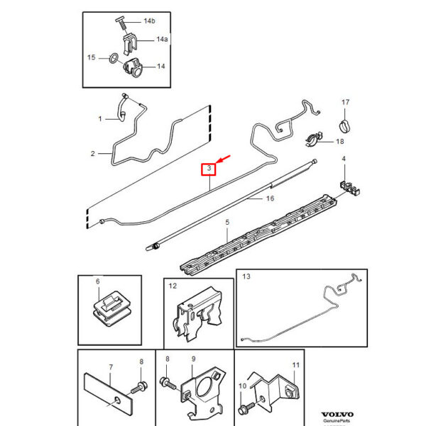 30683029 - Volvo S60 MK1 Fuel Line 30683029 NEW ORIGINAL