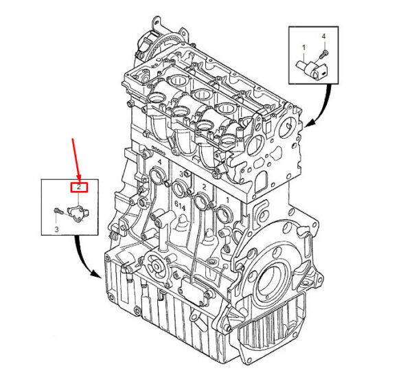 30711104 - Volvo V70 III BW MK3 Engine Crankshaft Pulse Sensor 30711104 NEW ORIGINAL