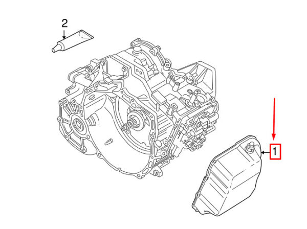 30713216 - Volvo S60 I MK1 automatic transmission oil pan 30713216 NEW ORIGINAL