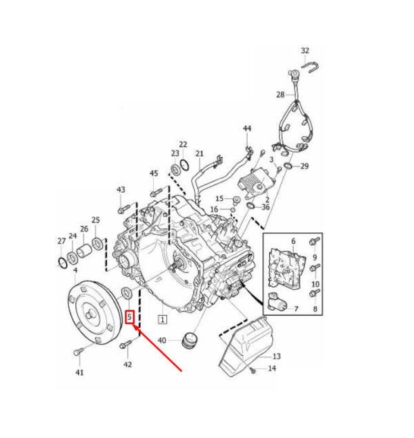 30713726 - Volvo XC70 P24 Automatic Transmission Oil Pump Gasket 30713726 NEW REAL