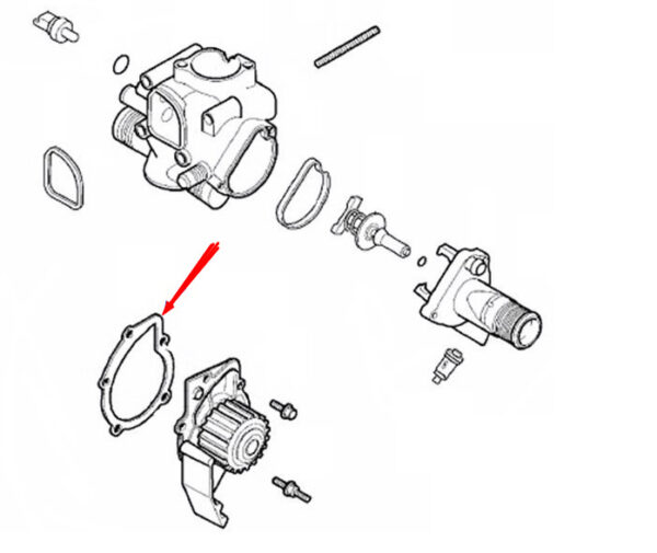 30725271 - VOLVO C30 WATER PUMP GASKET 30725271 NEW GENUINE
