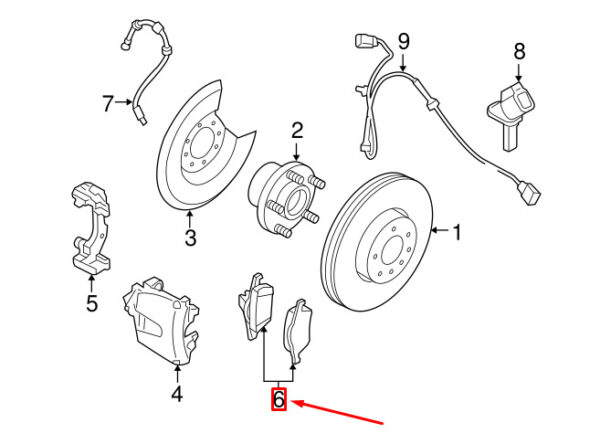 30742030 - Volvo S40 MK2 Front Brake Kit 30742030 NEW REAL
