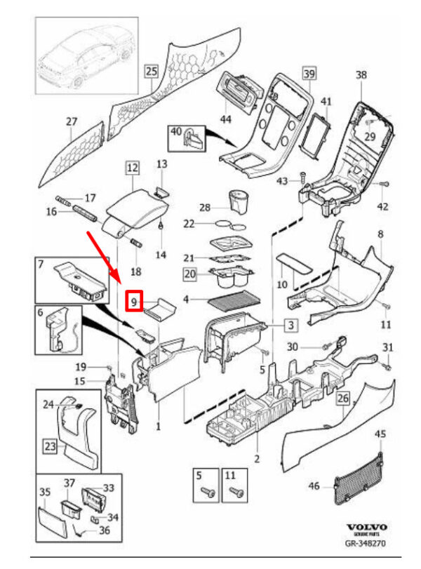 30755571 - Mercedes-Benz Vito 638 Brake Pedal Rest LHD A6382920082 NEW GENUINE