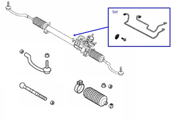 30776289 - Volvo XC90 MK1 Steering System Pipe Kit LHD 30776289 NEW GENUINE