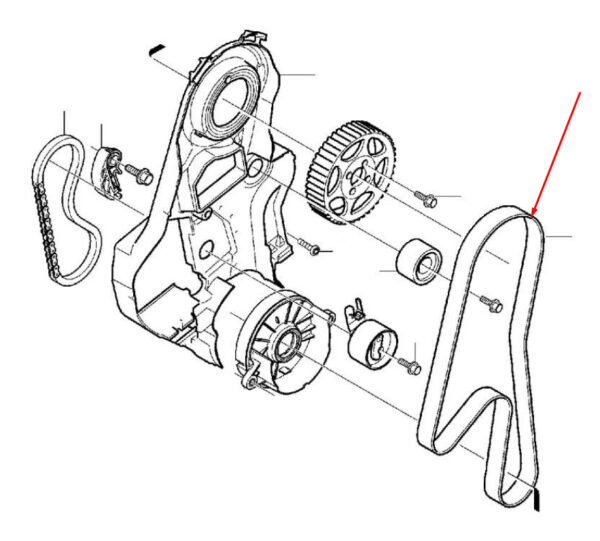 30777779 - VOLVO S80 MK2 TIMING BELT 30777779 NEW GENUINE