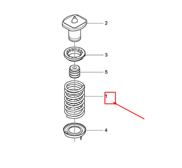 31202533 - Volvo V70 III BW MK3 rear screw spring 31202533 NEW ORIGINAL