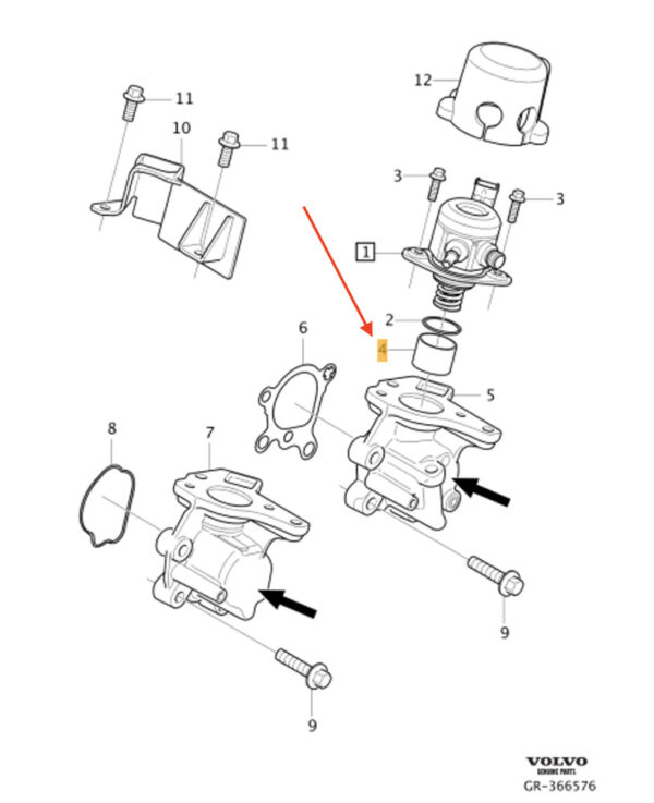 31316629 - Volvo S80 II injection pump pestle 31316629 NEW ORIGINAL