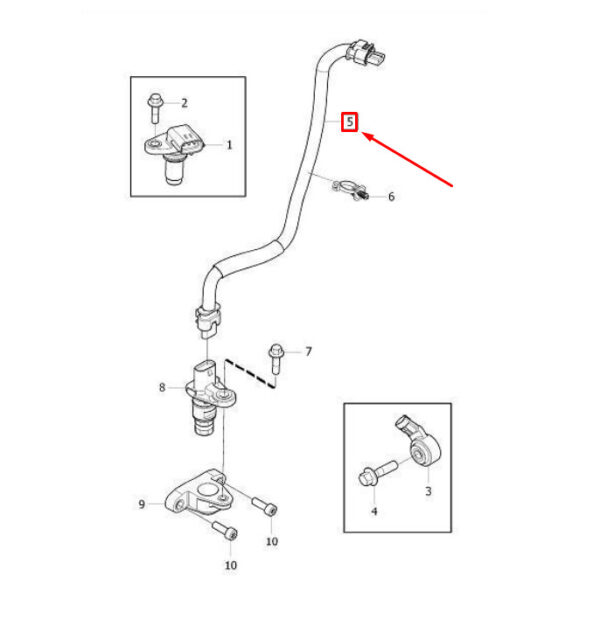 31342677 - VOLVO XC90 MK2 ENGINE CRANKSHAFT SENSOR CONNECTOR 31342677 NEW GENUINE