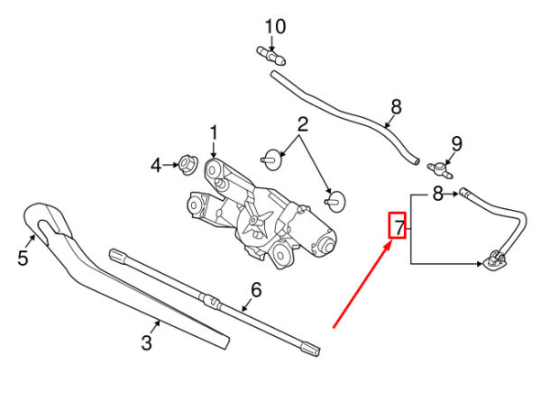 31378748 - VOLVO V90 MK2 WASHER NOZZLE 31378748 NEW GENUINE