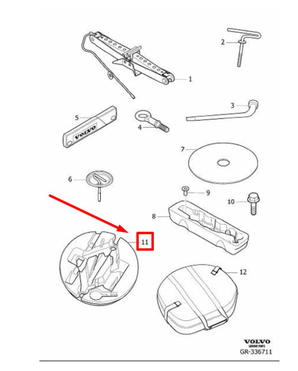 31381882 - VOLVO C70 MK2 INNER REAR BOX 31381882 NEW GENUINE