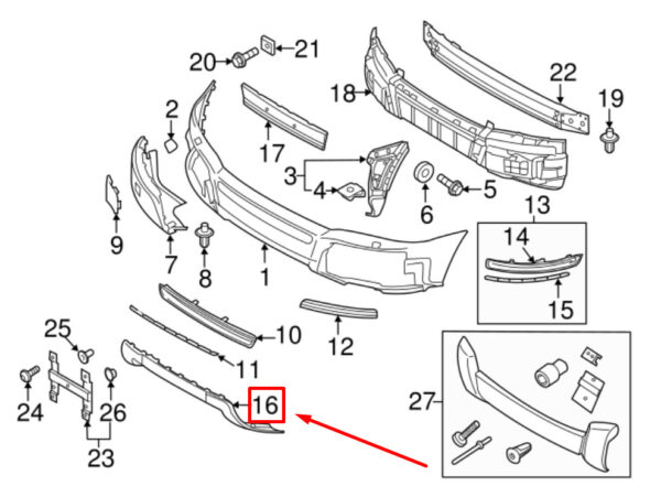 31383720 - VOLVO XC90 MK1 FRONT BUMPER BODY FRAME 31383720 NEW GENUINE