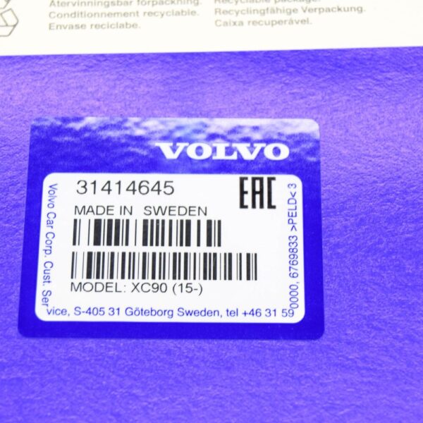 31414645 - Volvo XC90 MK2 Dirt Catcher Set Front 31414645 New Original