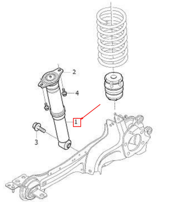 31429793 - Volvo S80 MK2 rear shock absorber 31429793 NEW ORIGINAL