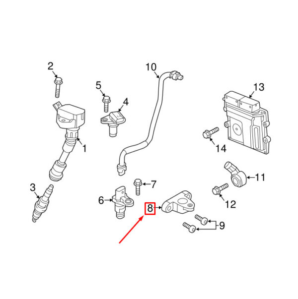 31441271 - VOLVO XC90 MK2 CRANKSHAFT SENSOR BRACKET 31441271 NEW GENUINE