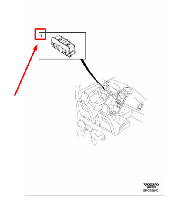 31443849 - VOLVO S60 MK2 HEADLIGHT SWITCH CONTROL 31443849 NEW GENUINE