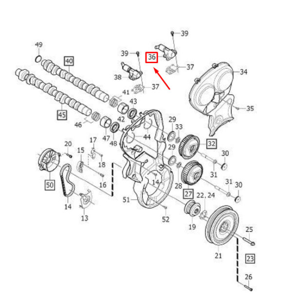 31480440 - Volvo XC90 MK2 Variable Valve Solenoid Valve 31480440 NEW REAL