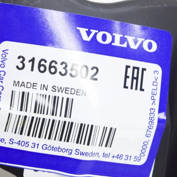 31663502 - Volvo XC90 II bumper cover front left bracket 31663502 NEW ORIGINAL