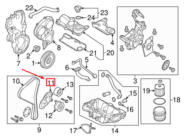 31679914 - Volvo XC90 MK2 Engine Gear Idle Mount 31679914 NEW REAL