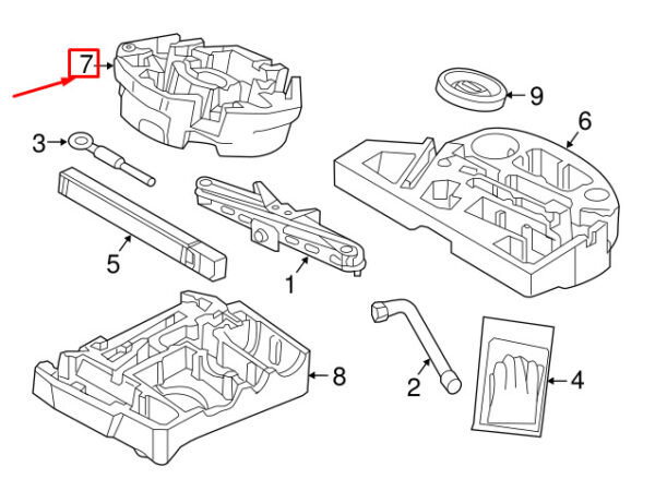 31680035 - Volvo XC60 II 246 MK2 trunk floor storage box 31680035 NEW ORIGINAL