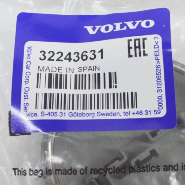 32243631 - Volvo XC60 Wheel Center Cap 32243631 NEW GENUINE