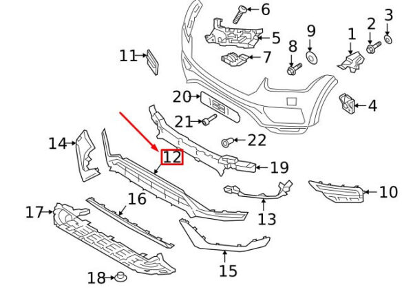 32345457 - VOLVO XC90 MK2 Front Bumper Spoiler 32345457 NEW GENUINE