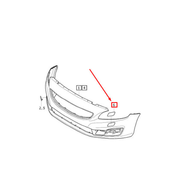 39820312 - Volvo V60 MK1 Left Headlight Disc Cover Cap 39820312 NEW REAL