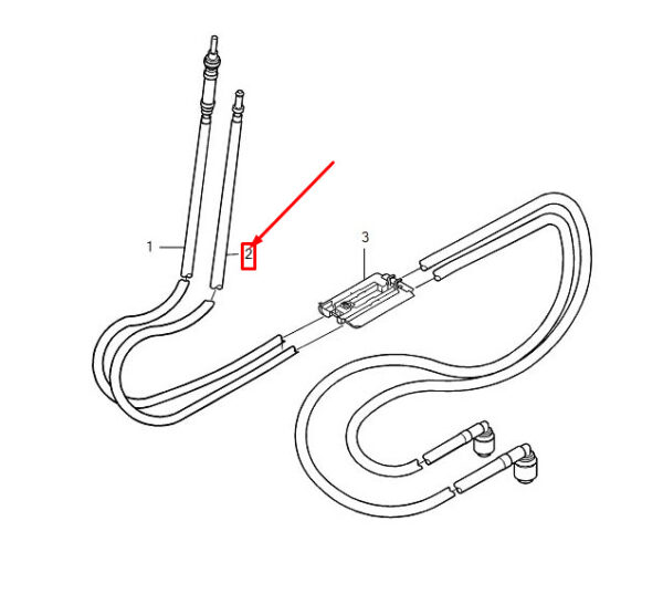 8616838 - VOLVO XC90 I MK1 FUEL RETURN LINE 8616838 NEW GENUINE