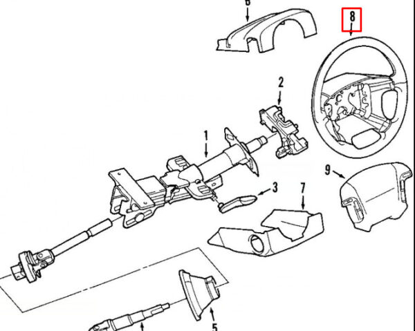 8660194 - VOLVO XC90 MK1 STEERING WHEEL 8660194 NEW GENUINE