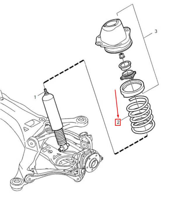 8666292 - VOLVO S60 MK1 REAR COIL SPRING 8666292 NEW GENUINE