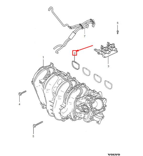 8694776 - Volvo V50 MW intake manifold gasket 8694776 NEW ORIGINAL