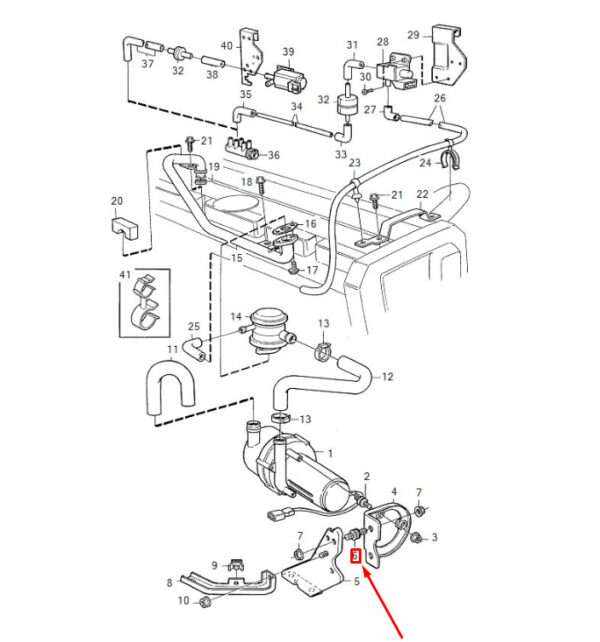 9186196 - Volvo V90 MK1 Secondary Air Pump Mount 9186196 NEW GENUINE
