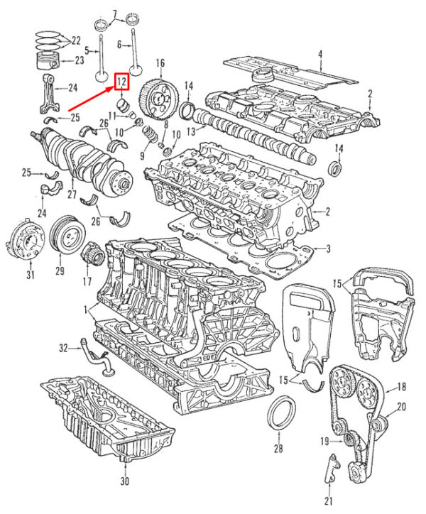 9207830 - VOLVO S80 MK1 ENGINE VALVE LIFTER 9207830 NEW GENUINE