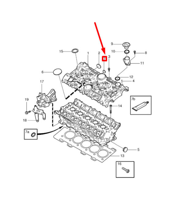 946778 - Volvo V50 Cylinder Head Cap Connector 946758 NEW REAL