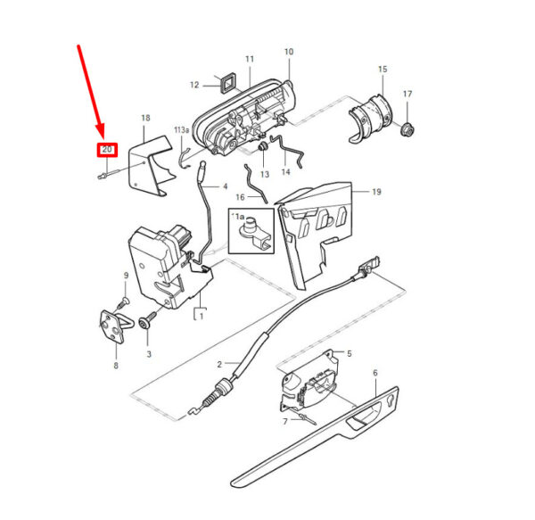 975586 - Volvo S60 MK1 Front Door Locking System Blind Rivet 975586 NEW REAL